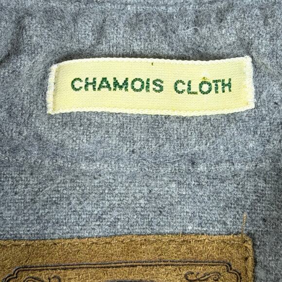 St Johns Bay Men 2XL Gray Chamois Cloth Long Sleeve Button Front Heavy Shirt - Picture 4 of 8